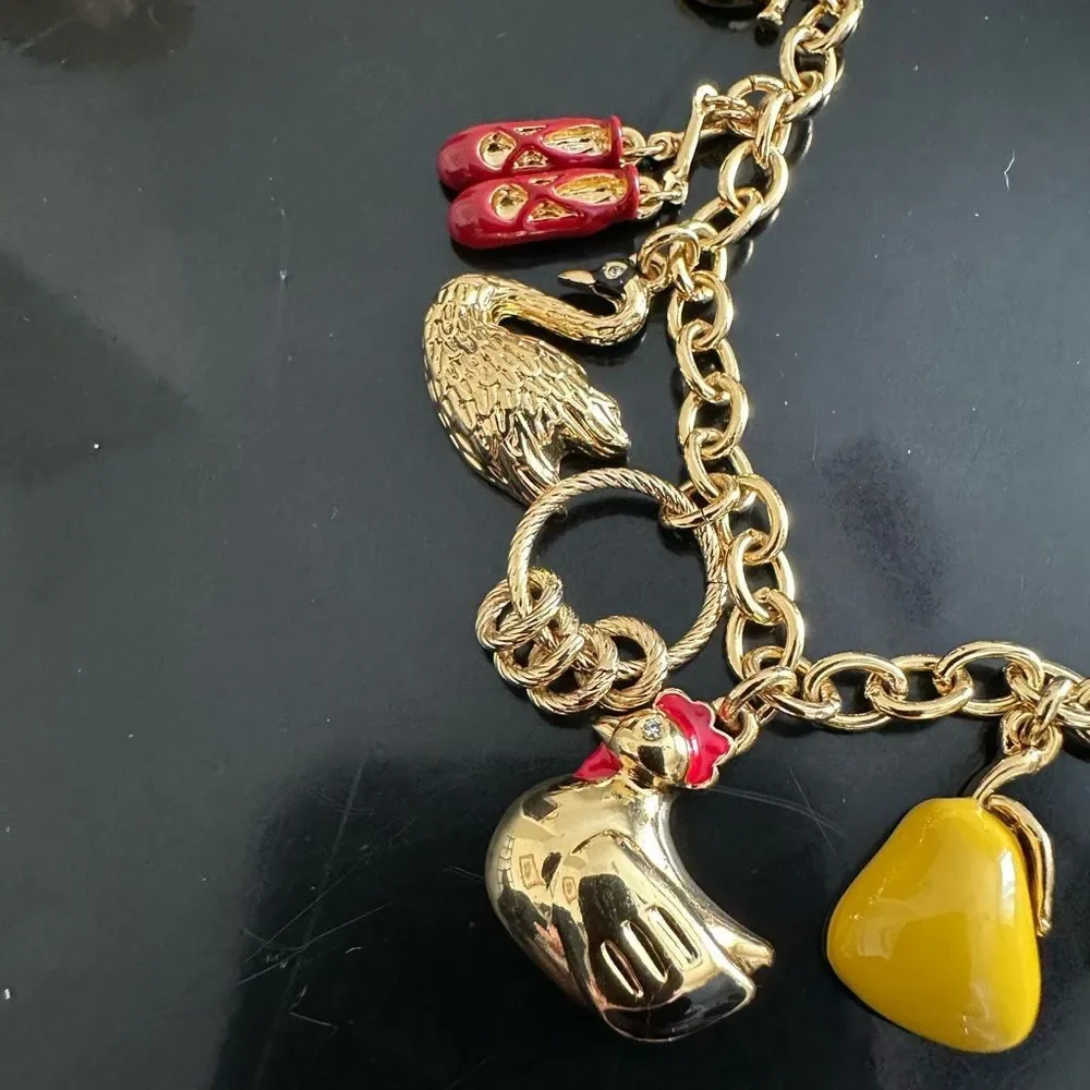 Talbots 12 Days of Christmas Charm Necklace - Picture 4 of 10